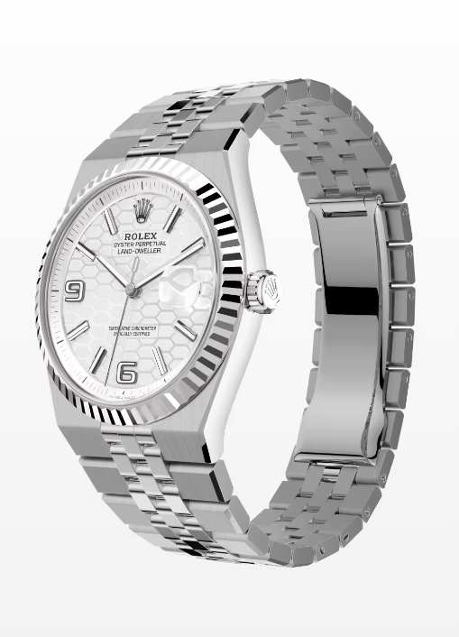 Land-Dweller 40 Oystersteel and white gold